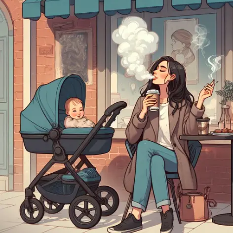 Moms Who Smoke Near Children